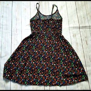 Super cute summer dress - Skulls/Roses/Birds - size 12